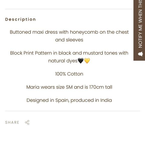 NWT Par & escala Carmen Dress - Picture 7 of 7